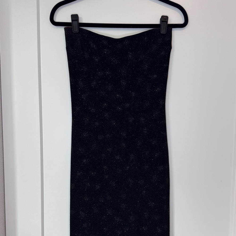 Jessica McClintock Millennium 2000 Strapless Firework Maxi Fishtail Gown - Picture 6 of 16